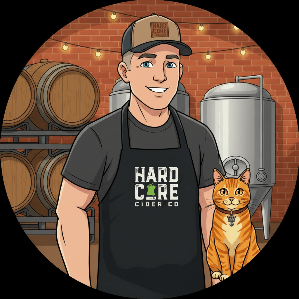 jeff-white-logo-apron - Hardcore Cider Co. - Hardcore Cider Co. - hardcorecider.ca